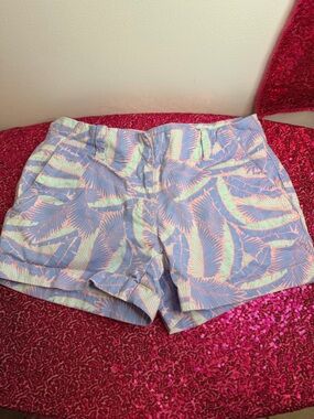 Vineyard Vines Pastel Leaf Print Shorts - Light Blue/Pastel Pink/ Mint